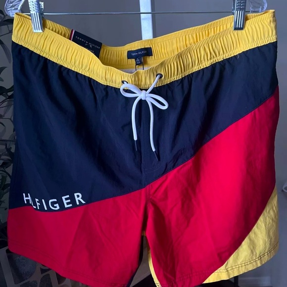 Tommy Hilfiger Mens Swim Trunks XL Vintage Style Swim Trunk 7" Inseam NWT $69.50 - Picture 2 of 9